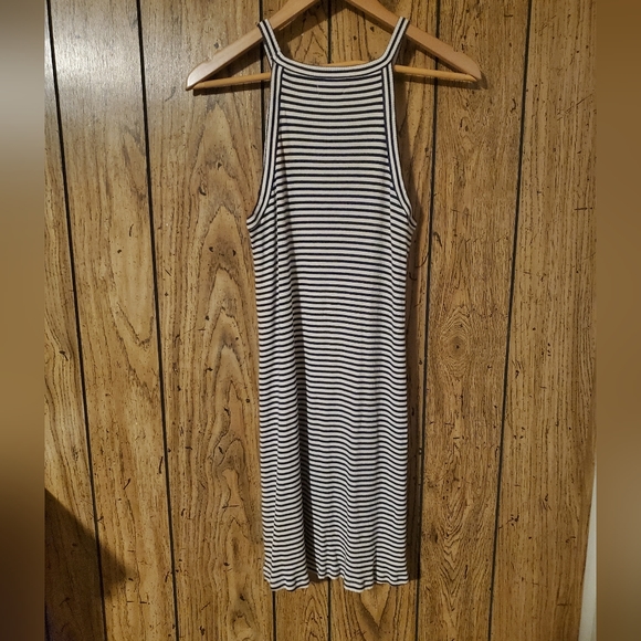 MADEWELL District Ribbed Striped Knit Tank Dress - Medium - Picture 4 of 5